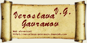 Veroslava Gavranov vizit kartica